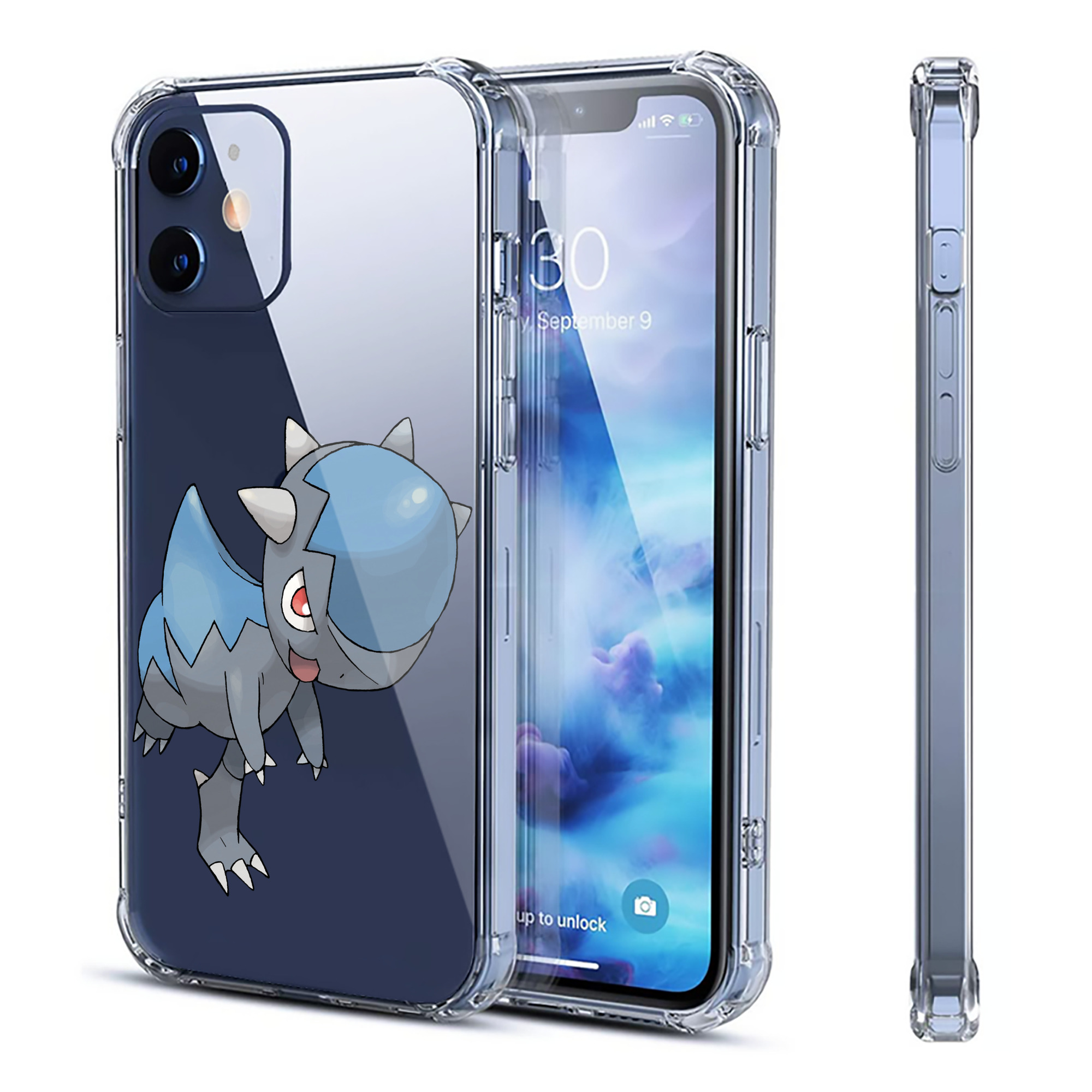 （画像用） ポケットモンスター Pokémon 【iPhone 12シリーズ対応】透明スマホケース（クリアソフトケース）